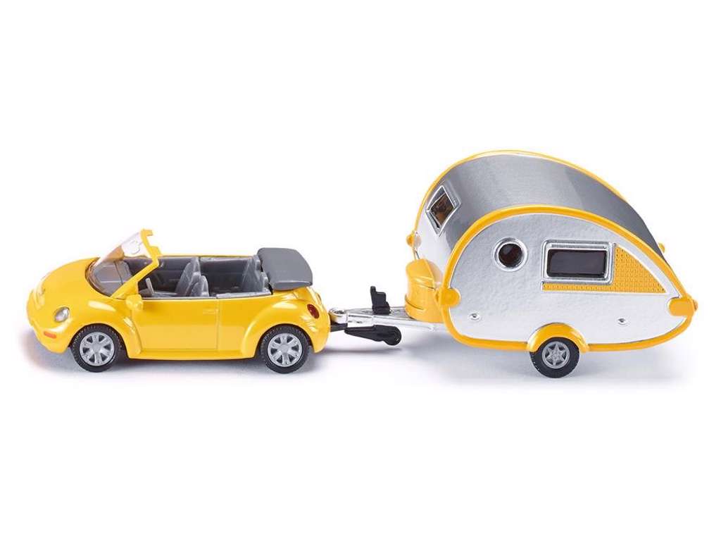 Siku - Bil med campingvogn 17 cm - 1629