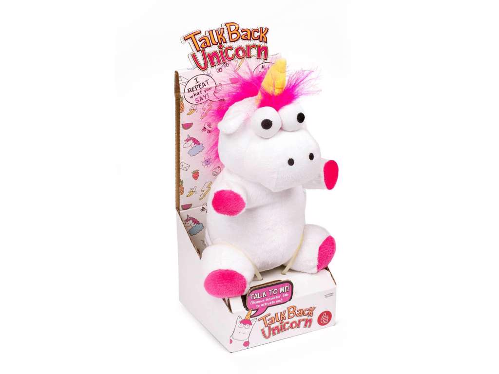 Enhjørningbamse der gentager på 20 cm