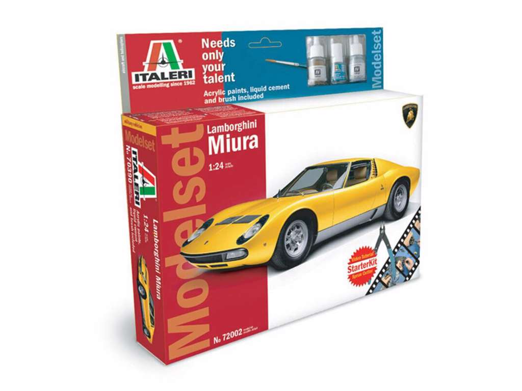 Lamborghini Miura Italeri 1:24 – Modelstarter-sæt nr. 72002