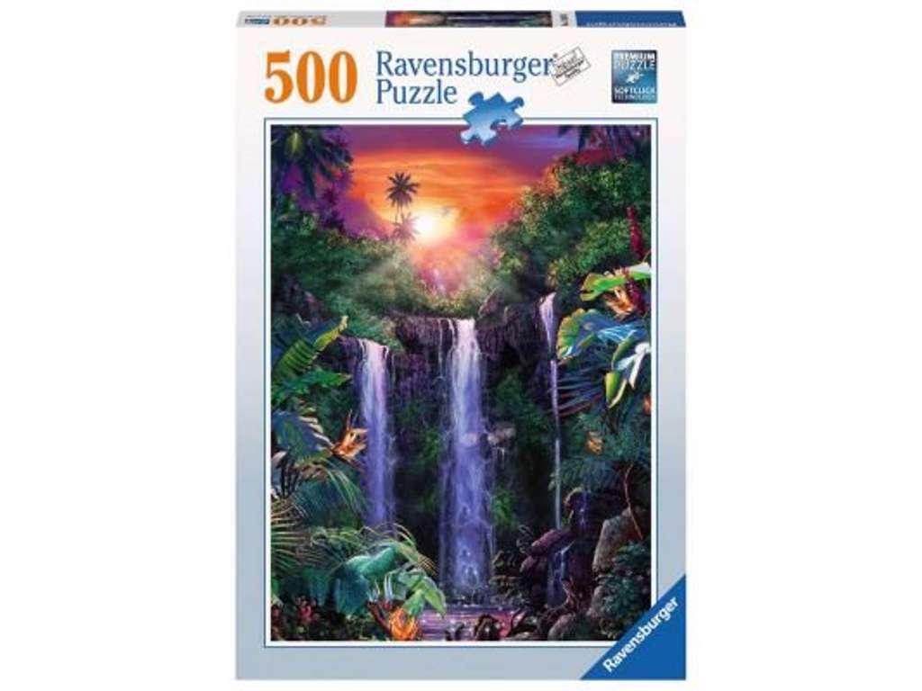 Wonderful Waterfall puslepil på 500 brikker fra Ravensburger