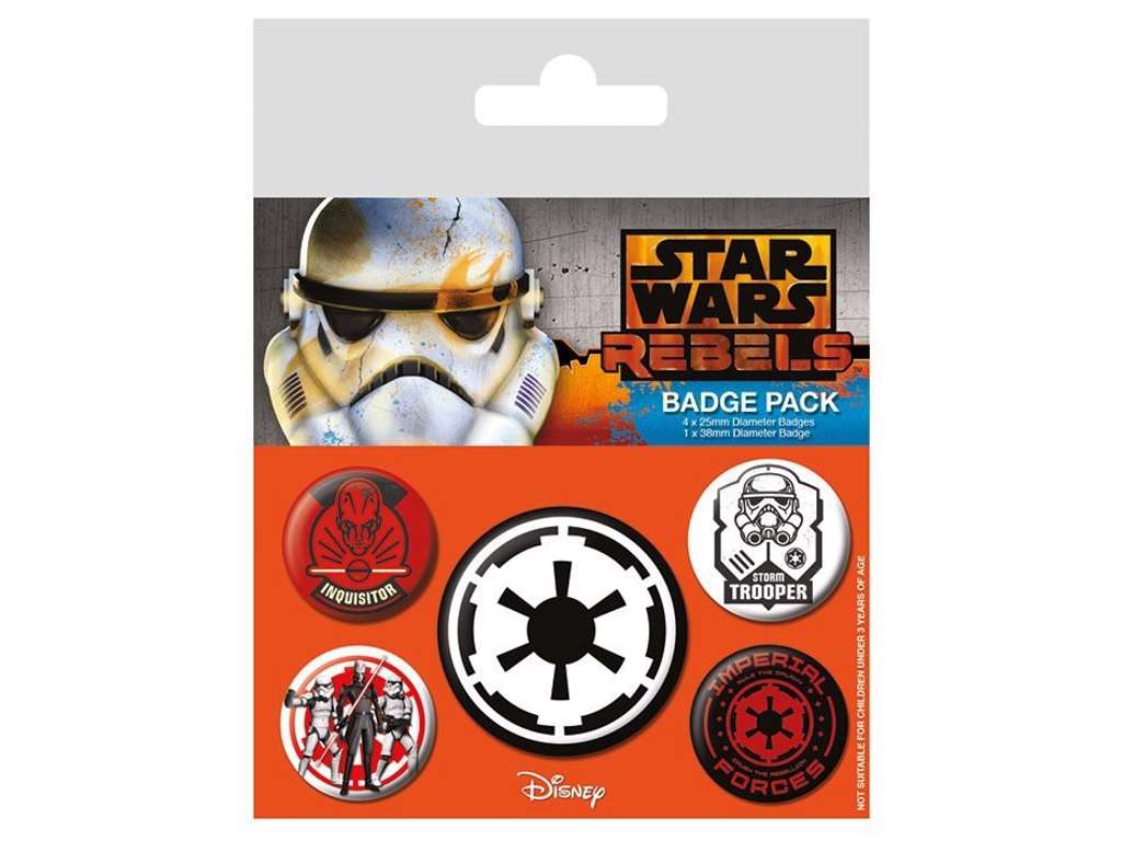 Star Wars Villains 5-pak badges
