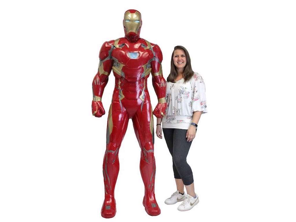 Captain America Civil War Life-Size statue af Iron Man på 198 cm