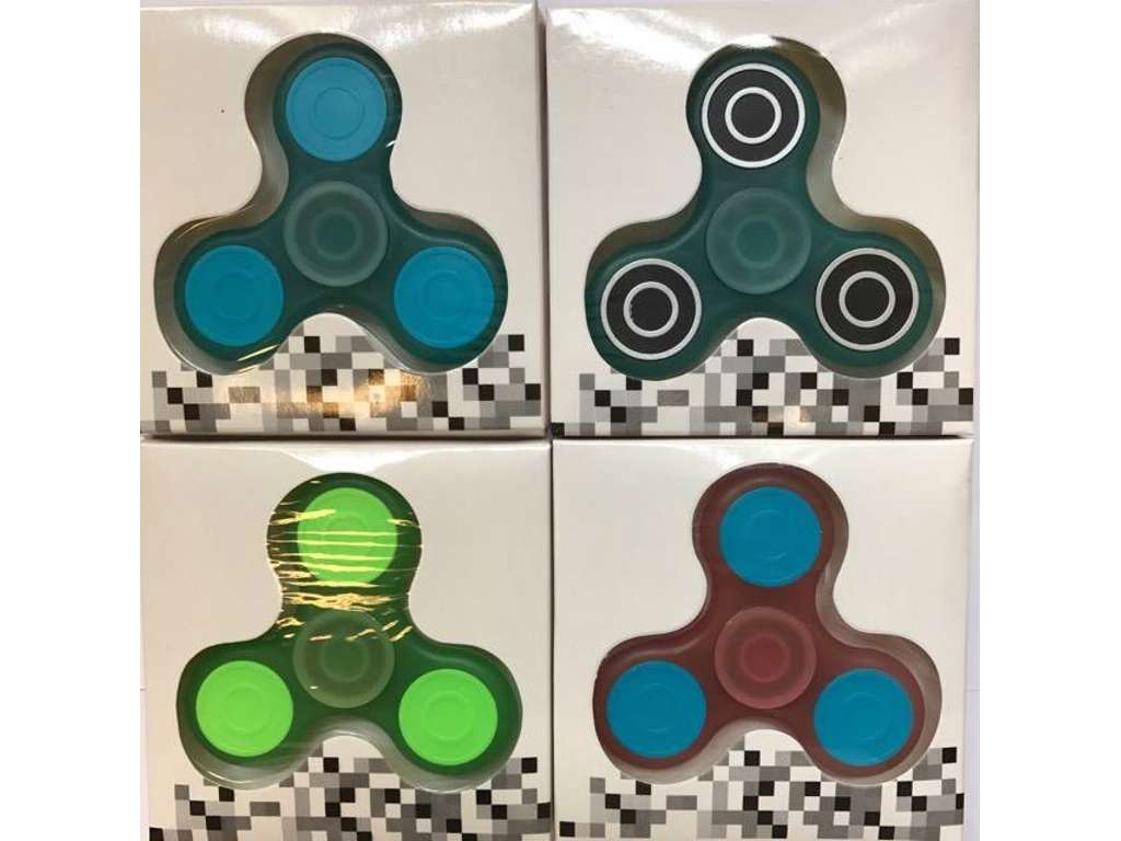 Transparent  glow in the dark fidget spinner