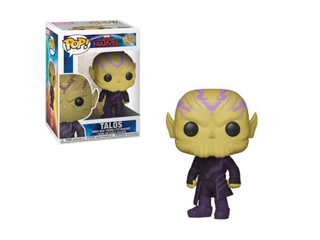 Captain Marvel POP! vinyl Bobble-Head figur af Talos på 9 cm