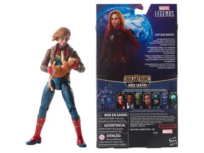Captain Marvel med Goose action figure fra Marvel Legends Series på 16 cm