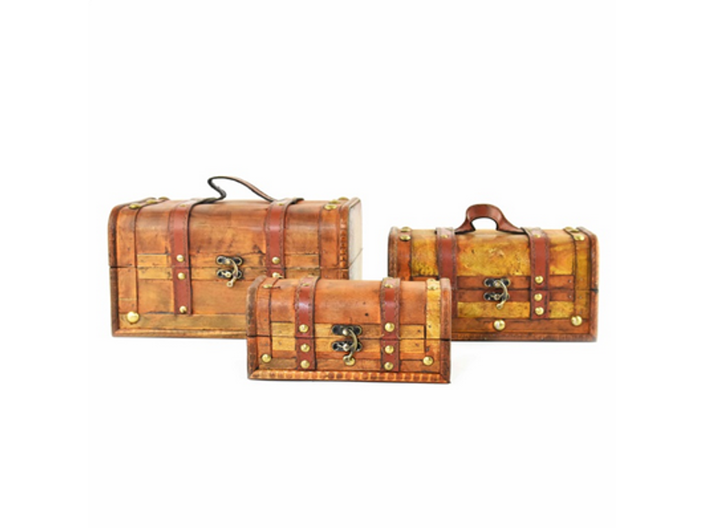 Lys skattekiste på 18cm  Lys