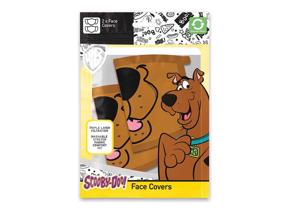 ScoobyDoo! ansigtsmaske - 2 pak (Mundbind)