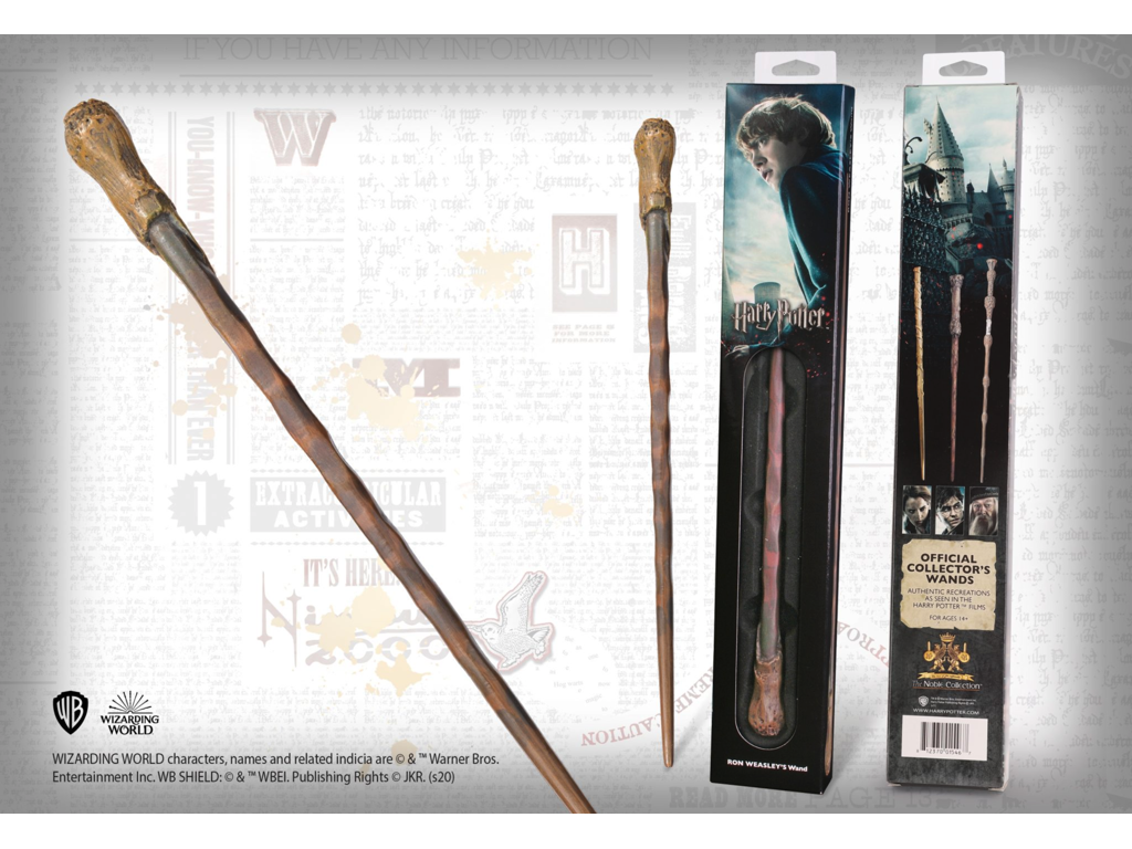 Harry Potter - Ron Weasley Wand / tryllestav (window box)