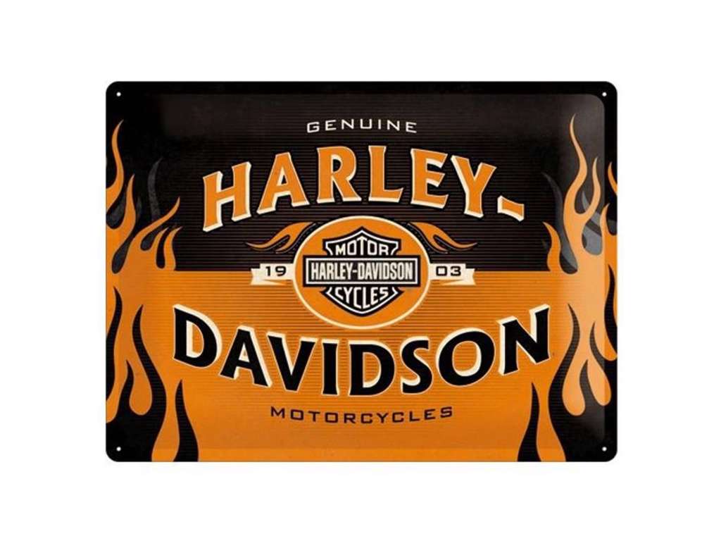 Harley Davidson Motorcycles metal skilt 30 x 40 cm