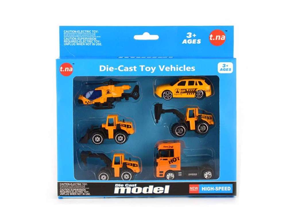 Arbejdsbiler 6 stk – 7 cm