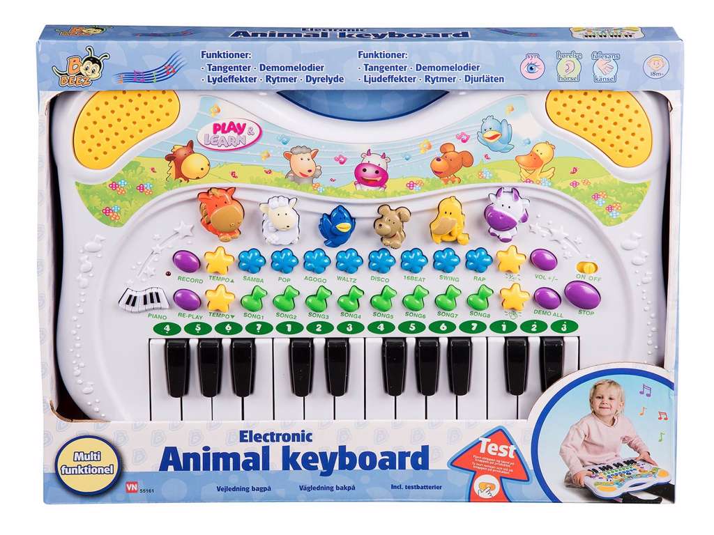 Keyboard med dyrelyde fra Beez