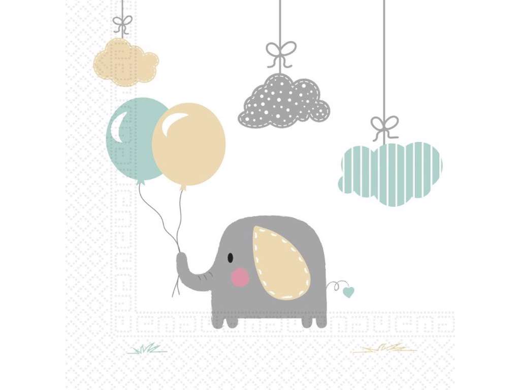 Baby Elefant Servietter