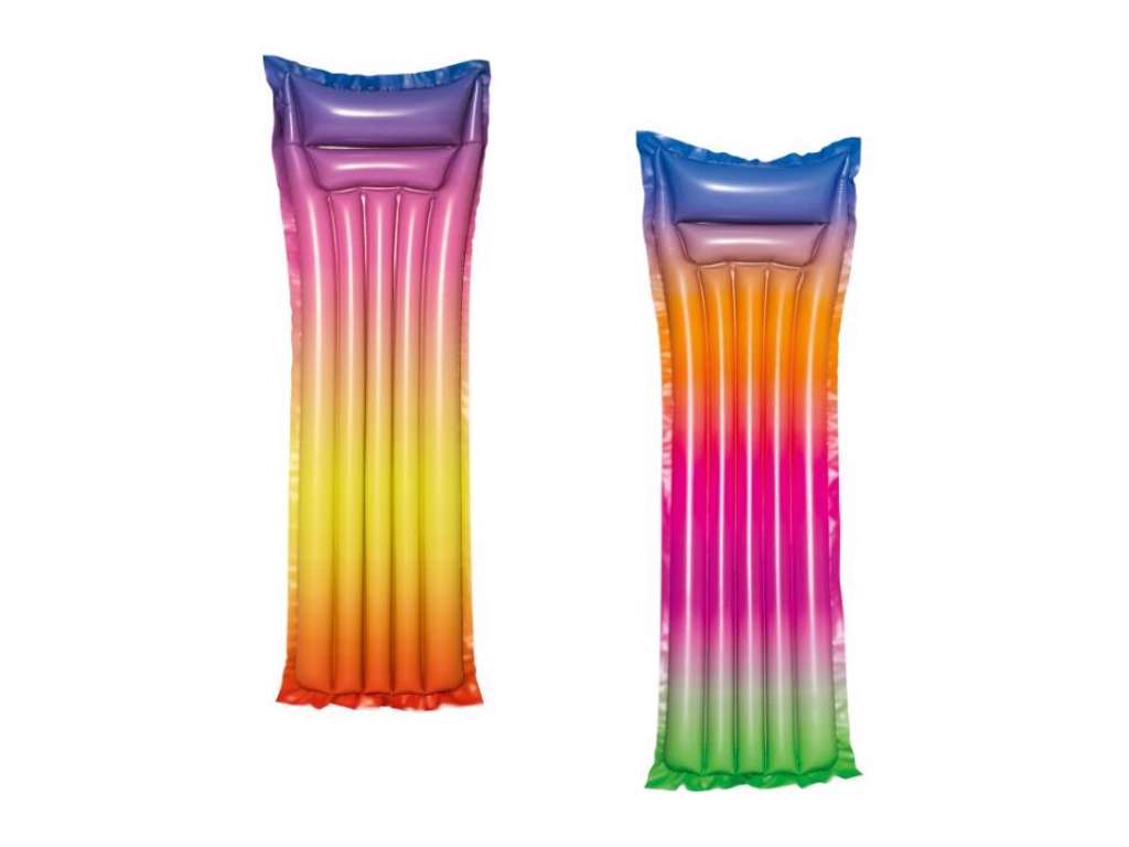 Luftmadras til svømmebassin på 1,84 cm i regnbuefarve