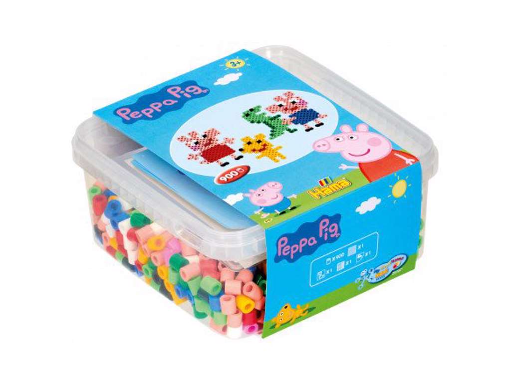 Hama Maxi Gurli Gris bøtte med perler og perleplade - 8750