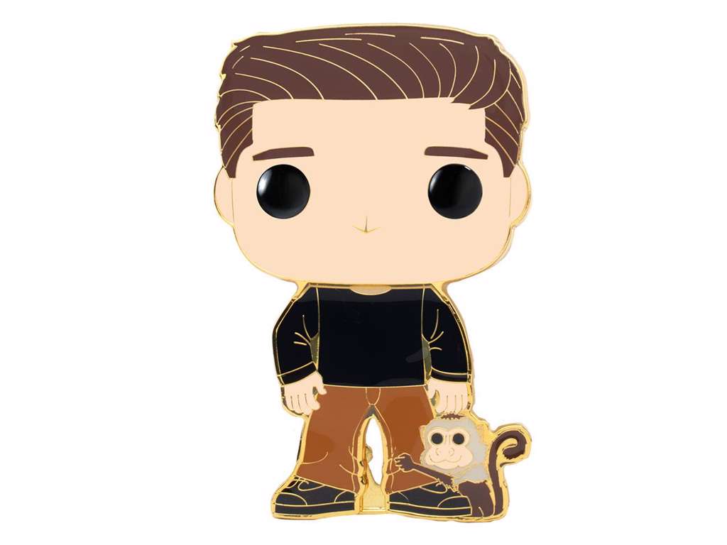 Friends POP! Enamel Pin af Ross w/ Monkey på 10 cm