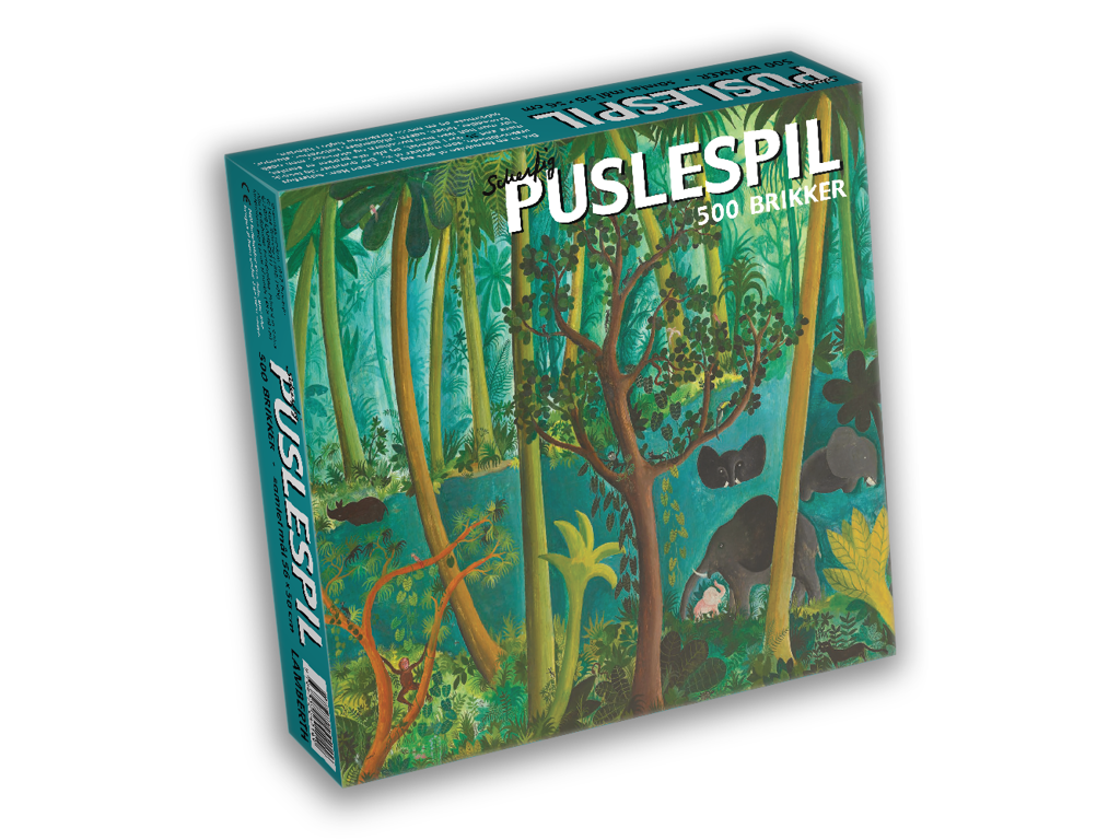 Ostindisk urskov puslespil med 500 brikker af Hans Scherfig