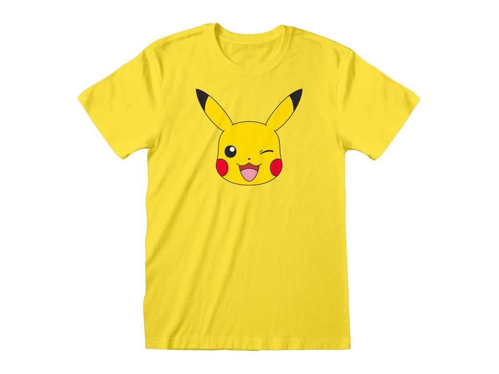 Pokemon T-Shirt Pikachu Face str L