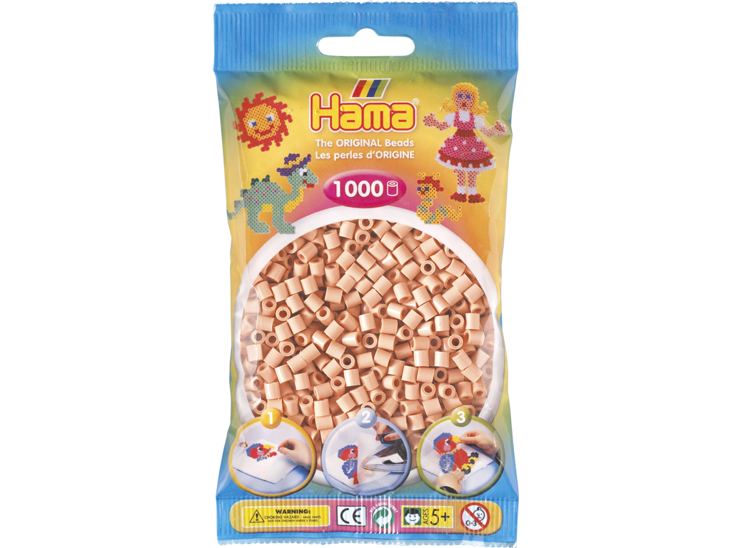 1000stk. Hama Midi mat rosa 207-26