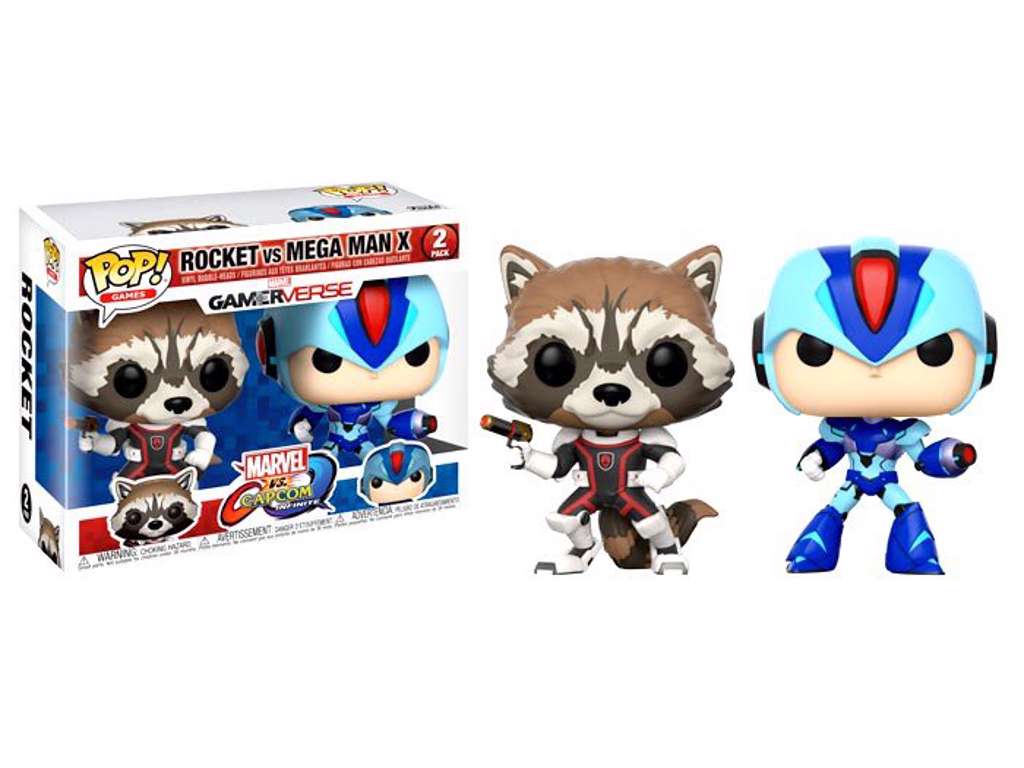 Marvel vs. Capcom Infinite POP! vinyl figur 2-pak Rocket vs. Mega Man X på 9 cm