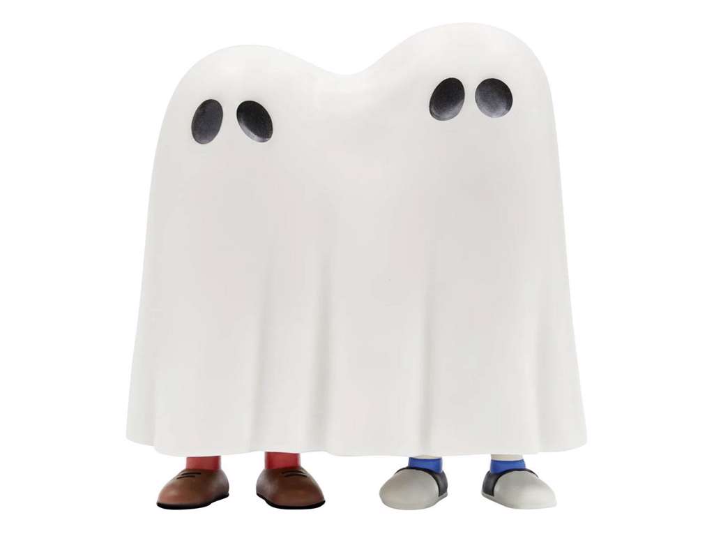 Peanuts ReAction Wave 4 Linus & Lucy Ghost figur på 9 cm