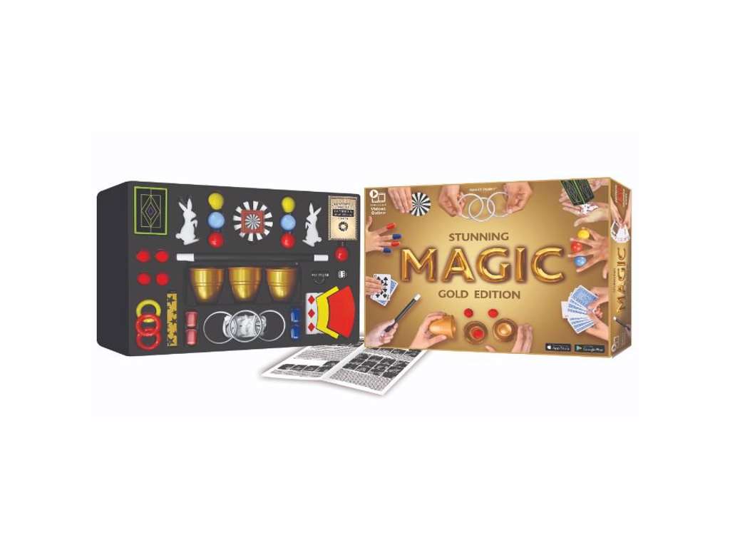 Tryllesæt gold edition med 150 tricks fra Stunning Magic