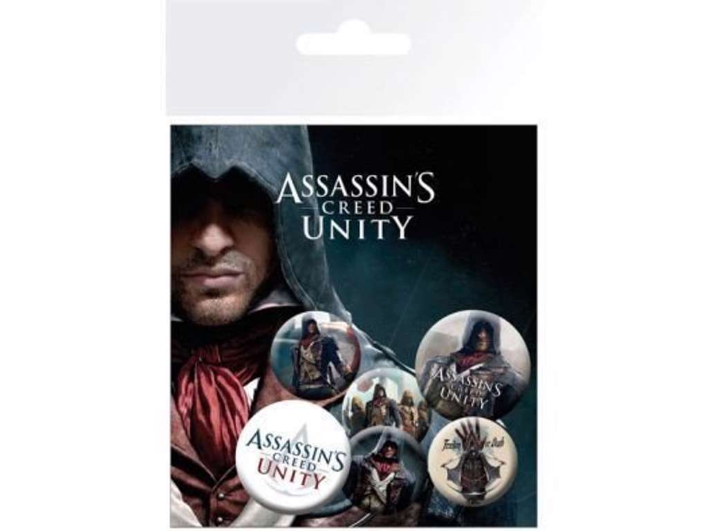 Assassins Greed Unity 6-pak badges