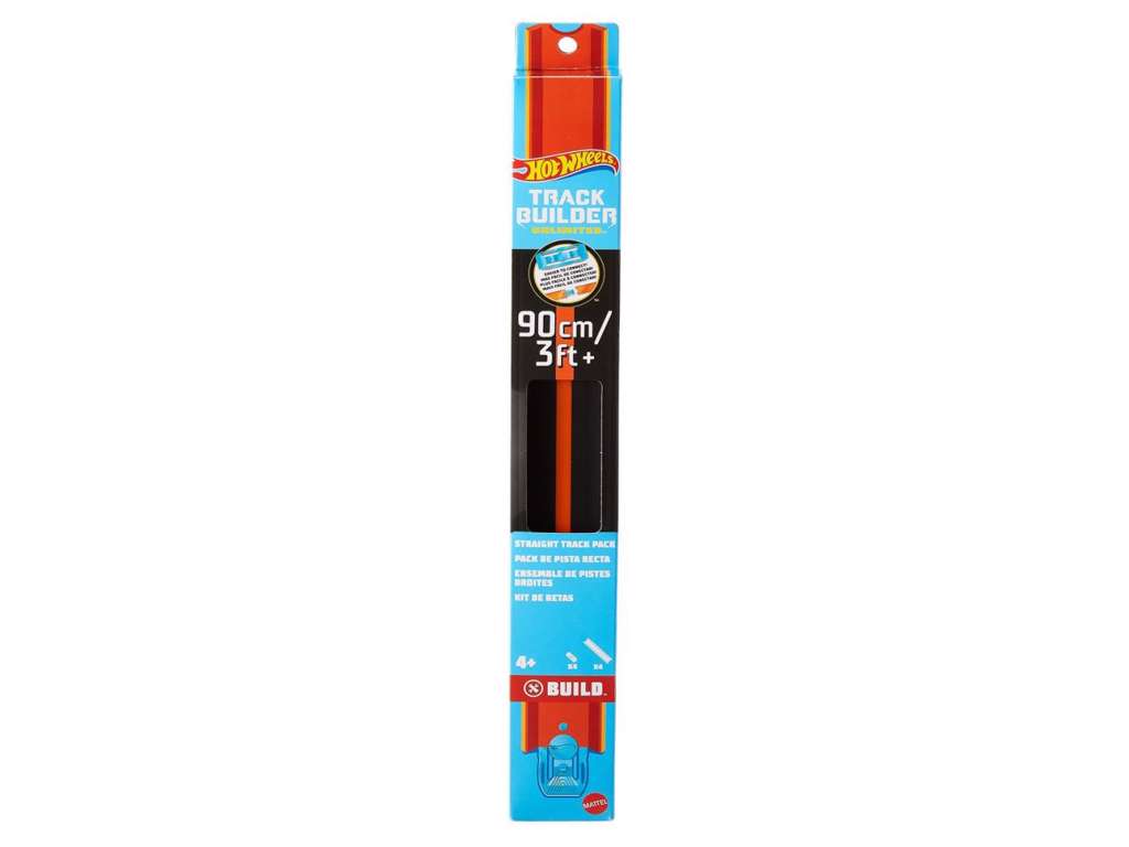 Hot Wheels Track Builder Unlimited banestykker på 90 cm i sort