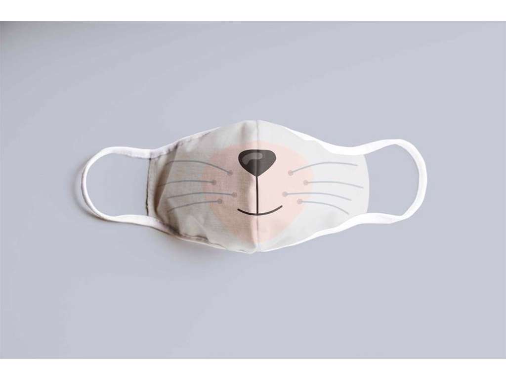 Kattesnude ansigtsmaske str small (Mundbind)