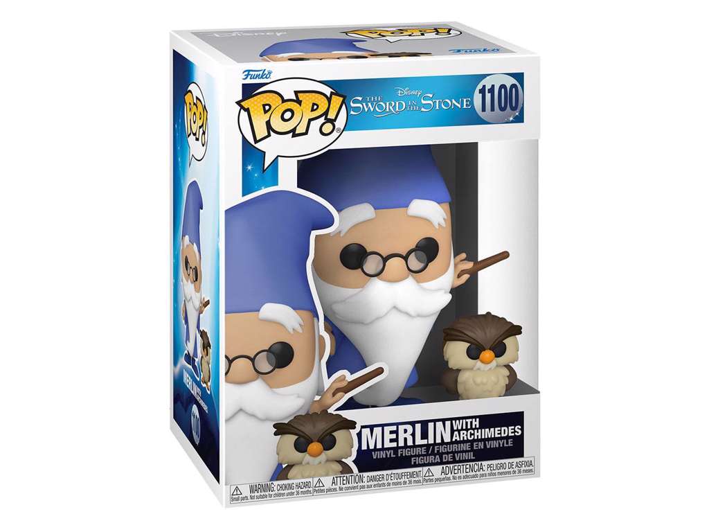 The Sword in the Stone POP! & Buddy Vinyl Figure Merlin w/Archimedes 9 cm