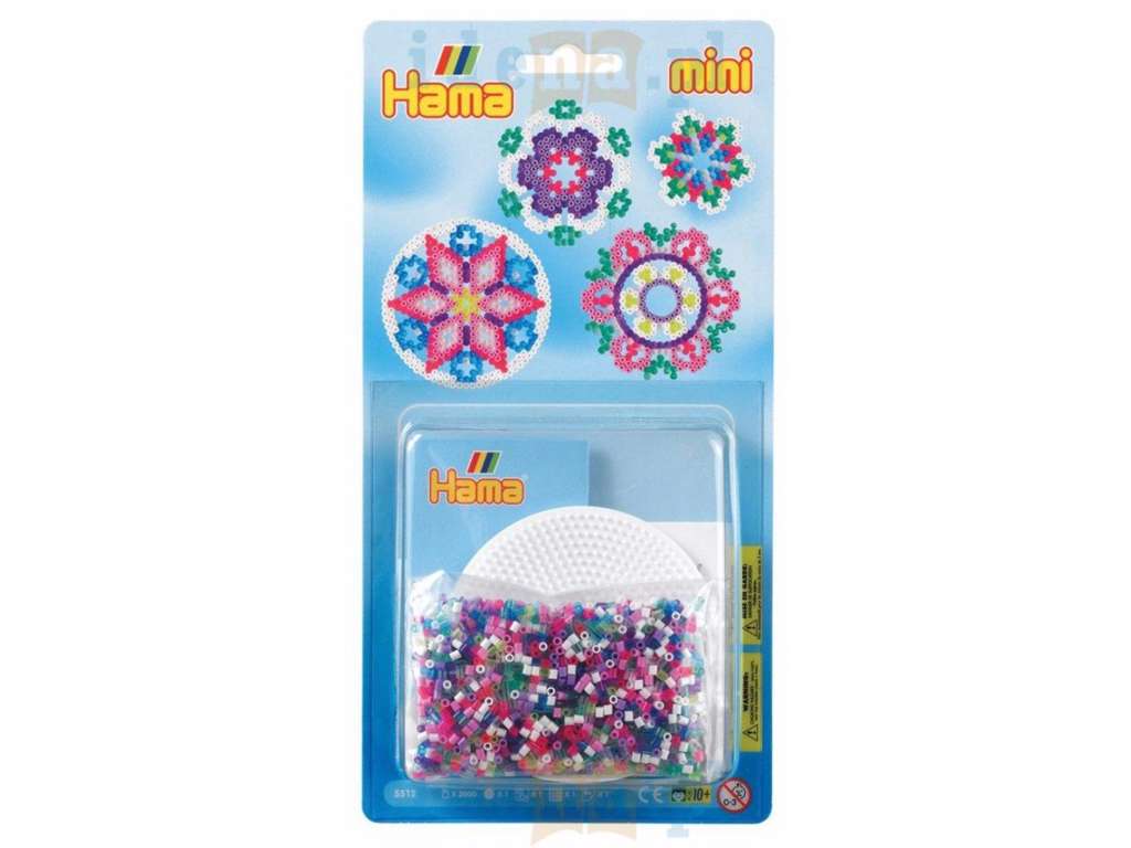 Hama Mini Perler Stiftplade + Perler m/ Ornament - 5512
