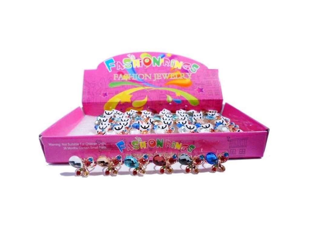 Ring med sommerfugl – justerbar