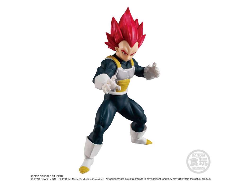 Dragon Ball Super Styling Collection figur af Super Saiyan God Vegeta på 11 cm