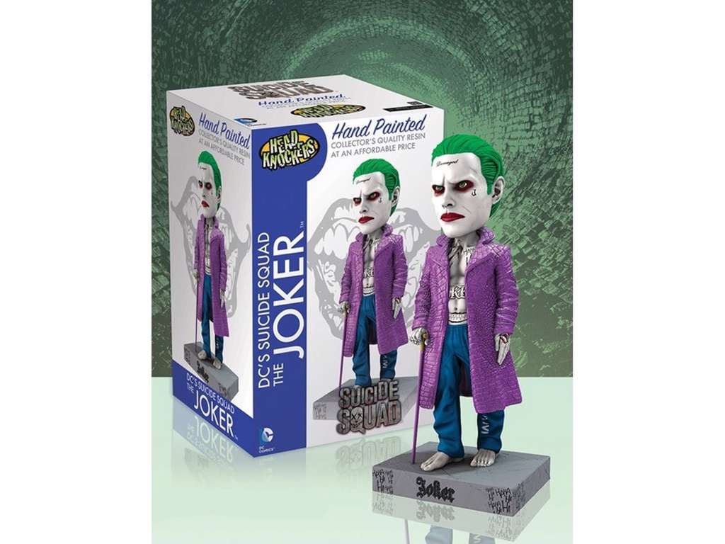 Suicide Squad Head Knocker Bobble-Head af Joker på 20 cm