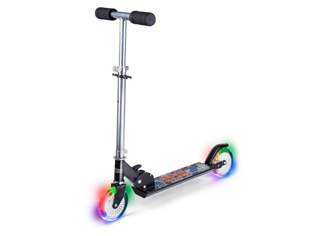 Løbehjul med lys i sort fra California