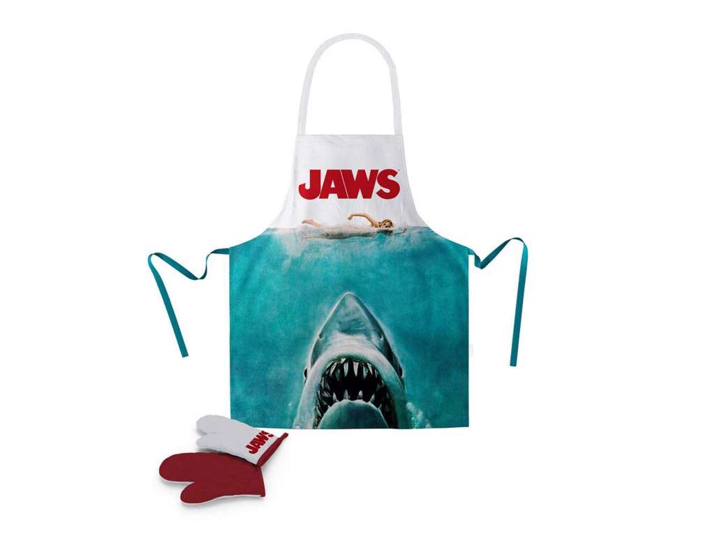 Jaws forklæde og ovnhandsker