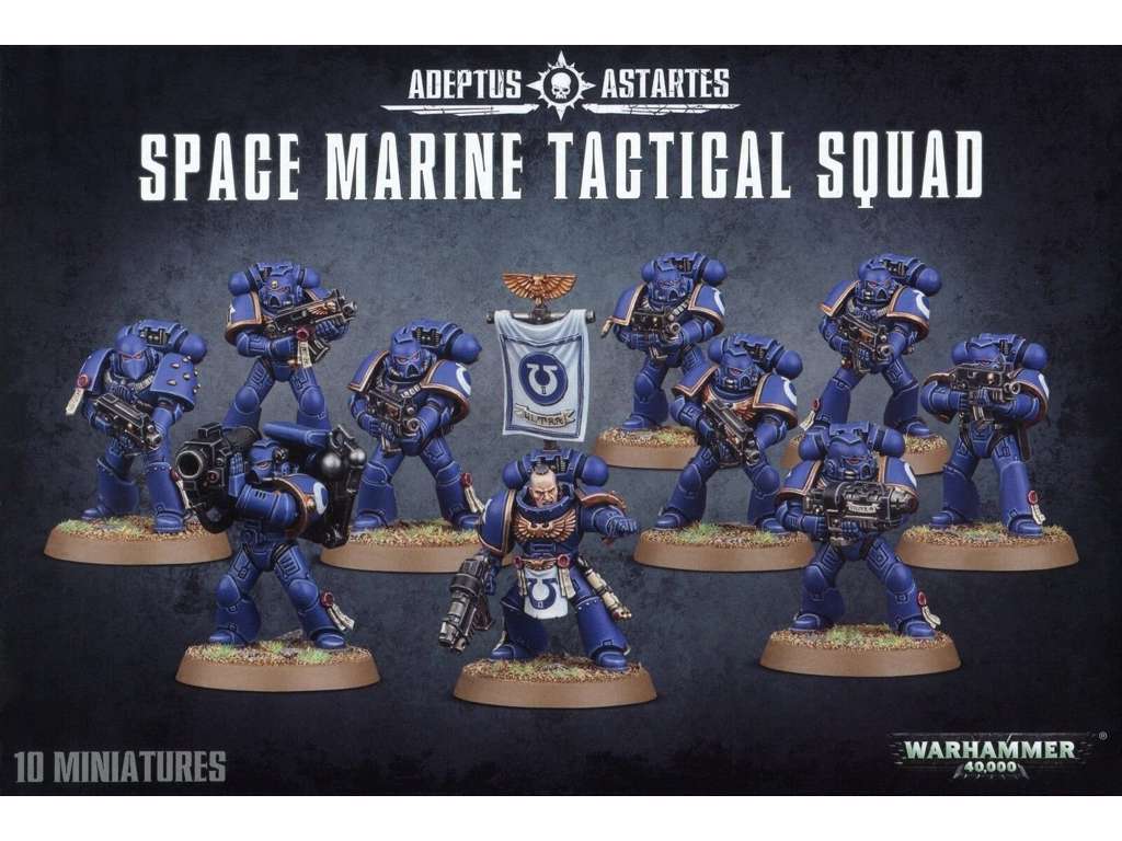 Warhammer 40K Adeptus Astartes Space marine Tactical Squad