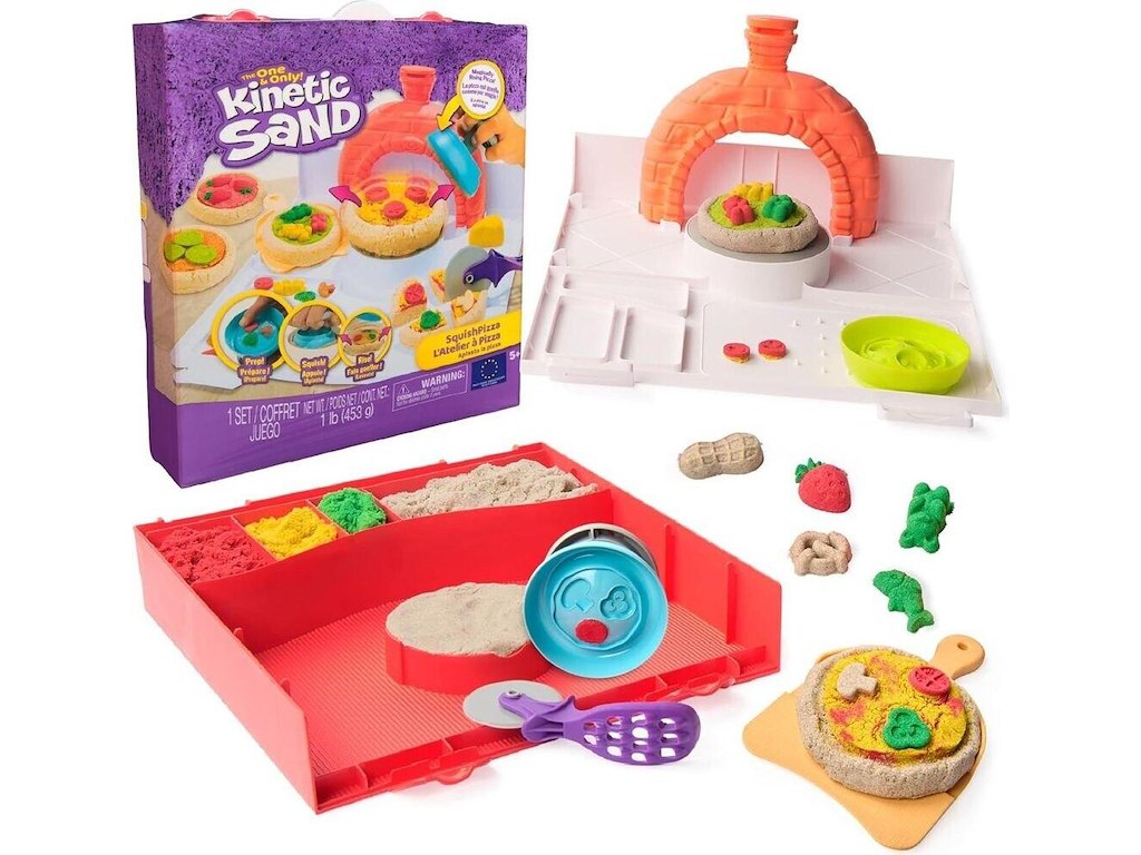 Kinetic Sand Squish Pizza