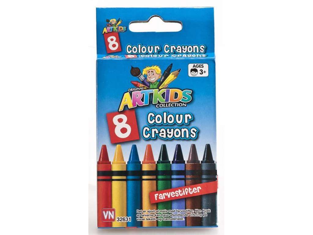 8 farvekridt fra Artkids