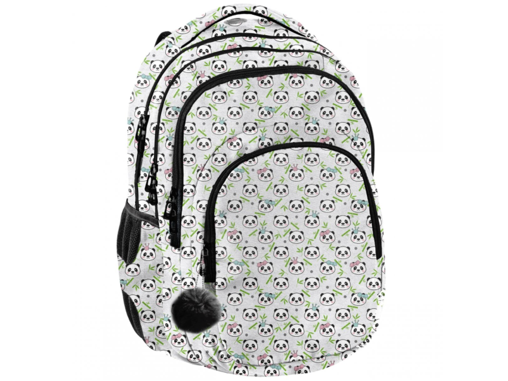 Rygsæk Panda m/3 Rum 41x30x25 Kraftig skum i ryg