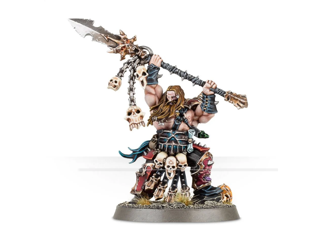 Khorne Bloodbound Exalted Deathbringer with Impaling Spear