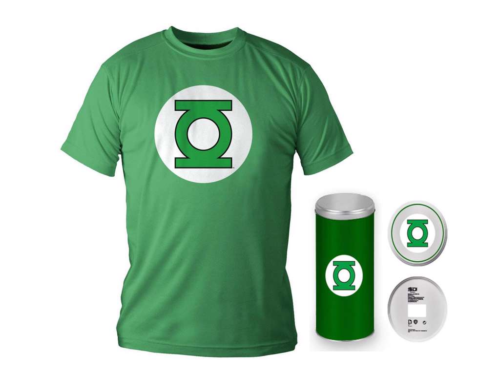 Green Lantern t-shirt i tindåse L