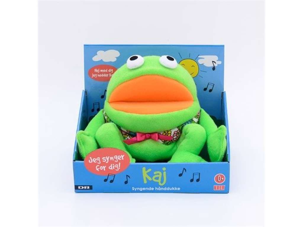 Syngende Kaj hånddukke på 18 cm