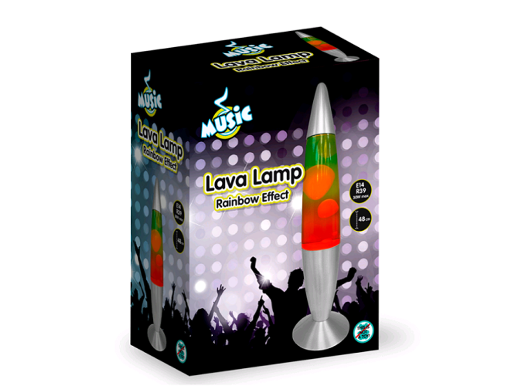 Regnbue lava lampe på 48 cm