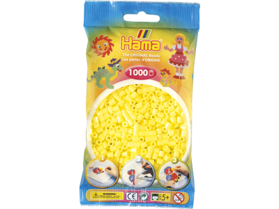 1000stk. Hama Midi pastel gul 207-43
