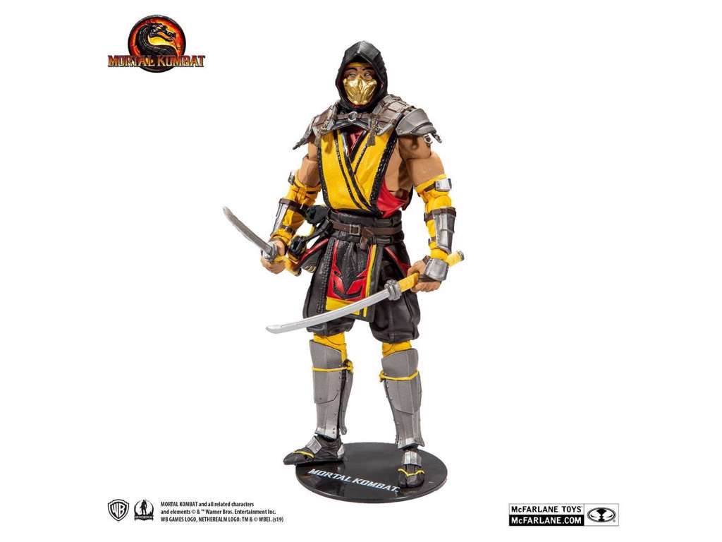 Mortal Kombat 11 action figur af Scorpion på 18 cm