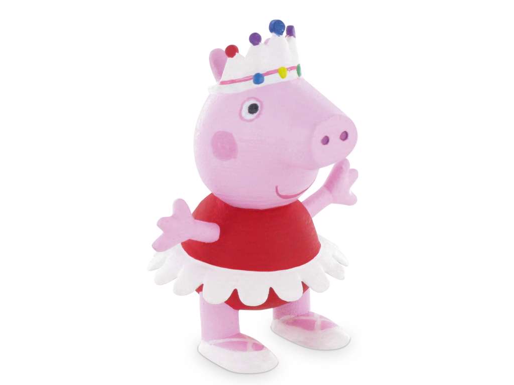 Gurli Gris mini figur af dansende Peppa Pig på 6 cm