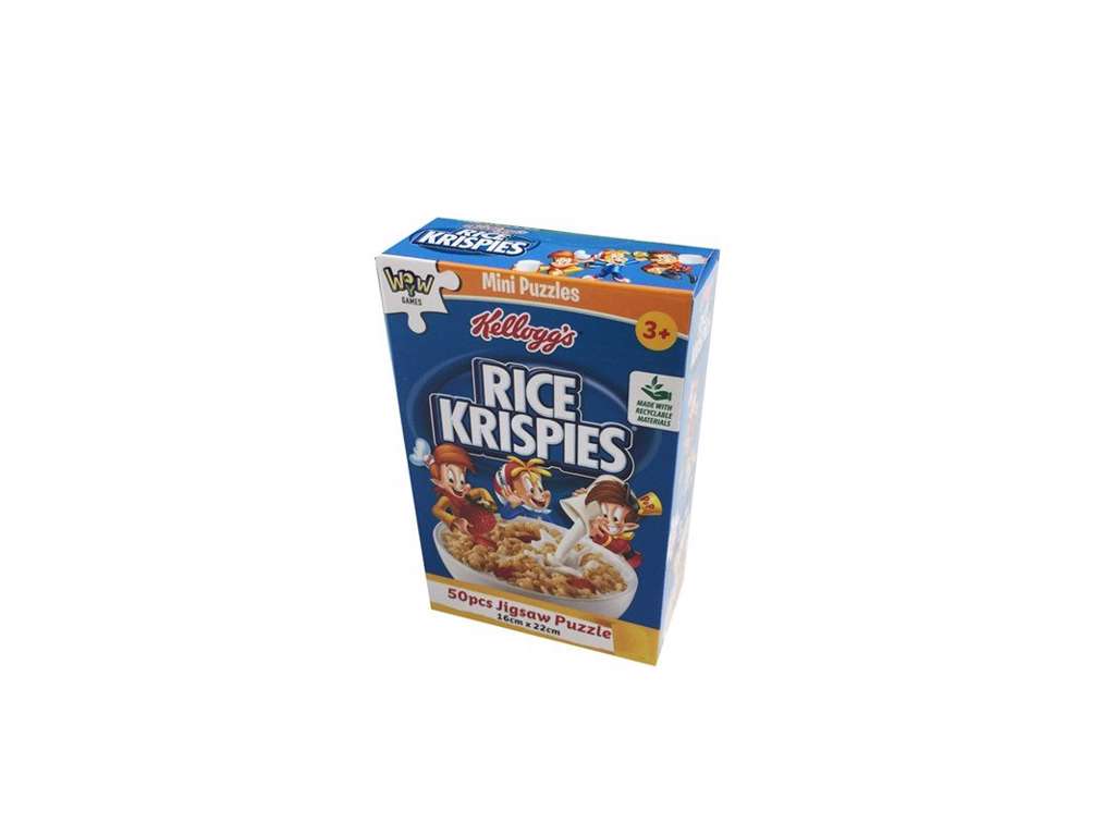 Kelloggs Rice Krispies puslespil på 50 brikker