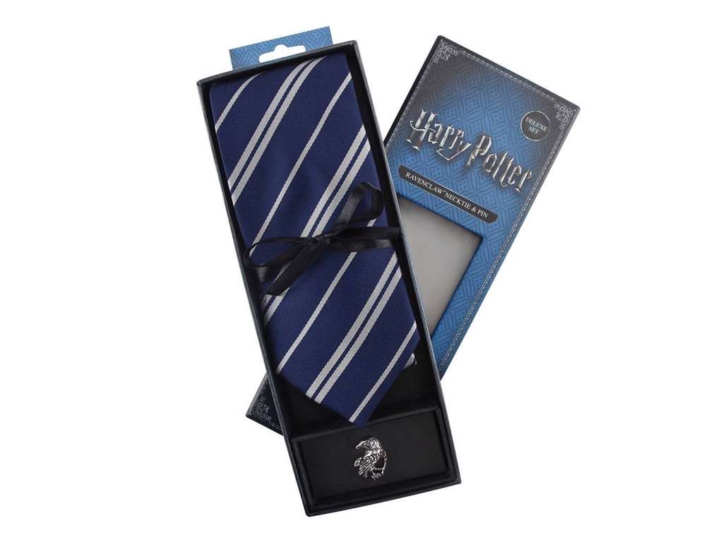  Vævet slips deluxe Ravenclaw til voksne Harry potter fra Cinereplicas