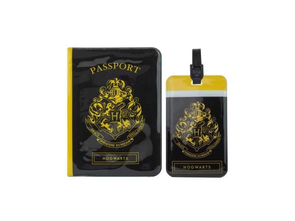 Hogwarts pas cover og kuffertmærke Harry potter fra Cinereplicas