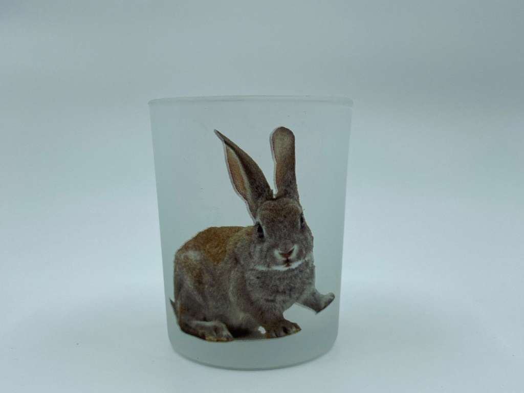 Fyrfadsstage med påskehare